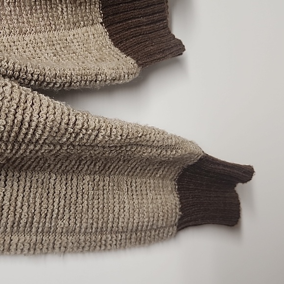 L'Avion Vintage unisex sz M brown, cream, and tan long sleeve sweater. - Picture 2 of 6